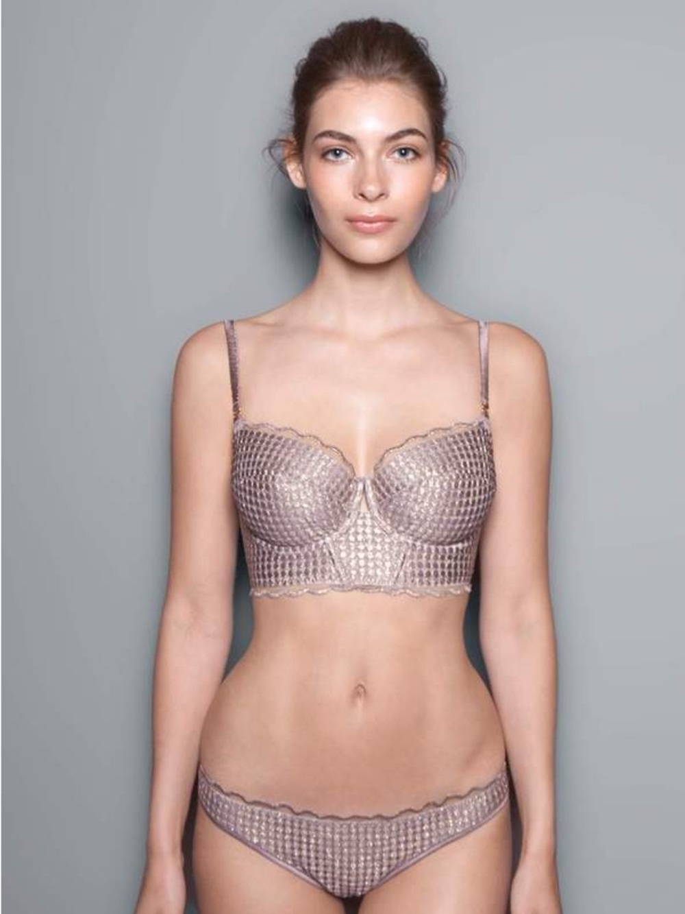 ADINA REAY Lou Longline Bra in Moonlight